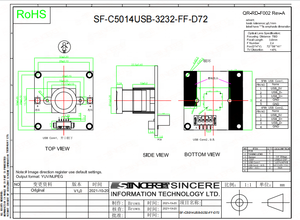 Oprechte Eerste Fabrikant 32*32Mm Kiosk <span class=keywords><strong>5mp</strong></span> <span class=keywords><strong>Usb</strong></span> Webcam Camera Module <span class=keywords><strong>5mp</strong></span> Ov5640 Camera Module - Product Image 6