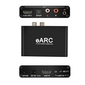 Extractor de Audio <span class=keywords><strong>WAZ</strong></span> con Certificación CE EARC ARC, Conversor RCA de 192Khz, Adaptador Digital a Analógico, Molde Privado, DTS Atmos AC3 LPCM Fibra - Product Image 5