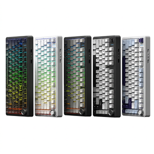 <span class=keywords><strong>Clavier</strong></span> de jeu AULA F75 HE à effet Hall, interrupteurs magnétiques, déclenchement rapide, <span class=keywords><strong>sans</strong></span> <span class=keywords><strong>fil</strong></span> 8K, 75 %, jointé, LED RGB, bouton rotatif, <span class=keywords><strong>clavier</strong></span> SOCD Snap Tap - Product Image 1