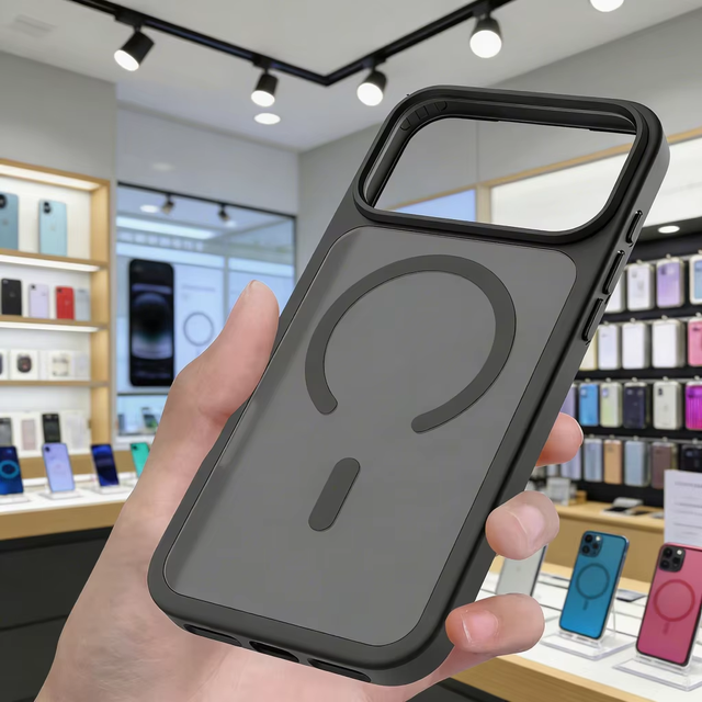 APEI Magnetic for iPhone 17 Pro Max Phone Case (Drop Protection) Translucent Matte Shockproof with Anti-Fingerprint Mobile Cover
