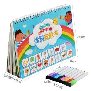 Aufkleber Buch Multi-Szene DIY Spielzeug buch frühe Bildung Aufklärung kognitive Aufkleber Färbung ruhiges Buch
