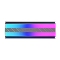 Dissipateur thermique TEUCER M.2 NVME SSD 2280 en aluminium pour disque SSD, radiateur pour PC de bureau et application boîtier d'ordinateur PS5