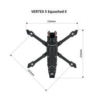 Plaque latérale à dégagement rapide pour cadre FPV Axisflying VERTEX 5, cadre en fibre de carbone T700 de 5 pouces pour la course et le freestyle