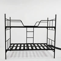 Lits superposés simples commerciaux modernes, design simple en fer, bois et métal pour hôtel/appartement/chambre d'école, fabriqués en Chine