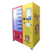 Mesin penjual robotik mesin penjual mi instan dengan persediaan air panas gratis