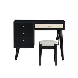 Meubles de chambre à coucher vente directe <span class=keywords><strong>coiffeuse</strong></span> <span class=keywords><strong>fauteuil</strong></span> beige avec vente directe en gros lit et <span class=keywords><strong>coiffeuse</strong></span> - Product Image 2