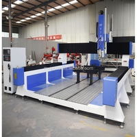Machine de découpe de mousse CNC 5 axes 2030 pour sculpture 3D, découpeuse de mousse automatique haute précision pour modélisation EPS avec axe rotatif
