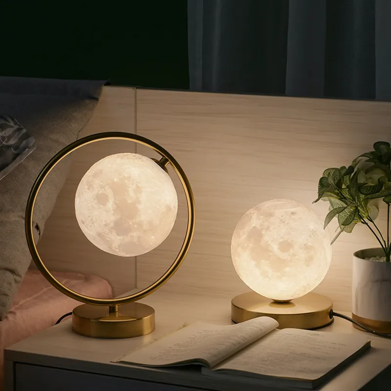 Luminária led lua, novo design 2022, elegante, decorativa, luz de cabeceira, moderna, lua, luzes luxuosas, lâmpada de mesa
