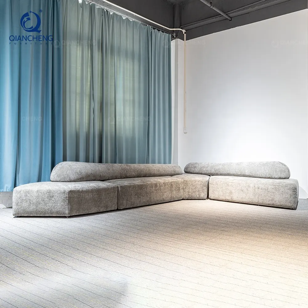 QIANCHENG sofa modular kualitas terbaik pemasok foshan sofa modern bagian nyaman dan sofa ruang tamu furnitur