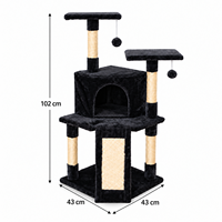 Arbre à chat compact avec griffoir pour appartement, vente en gros, produit phare