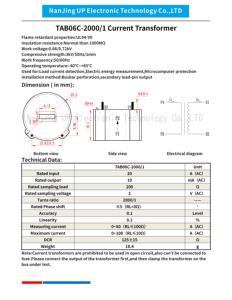 Transformador de Corriente NJXSE TAB06C 1000/1 2000/1, Tipo Pin, 5A 10A 20A 30A 50A 60A - Product Image 3