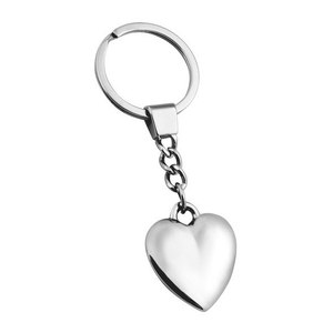 Portachiavi in Metallo Personalizzato a Forma di Cuore, Stile Vintage alla Moda in Lega con Logo Personalizzato Inciso al Laser - Product Image 1