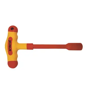 S627 SFREYA VDE 1000V Insulated Insulation Tools Double Color Insulated T Style Socket Screwdriver Wrench Spanner