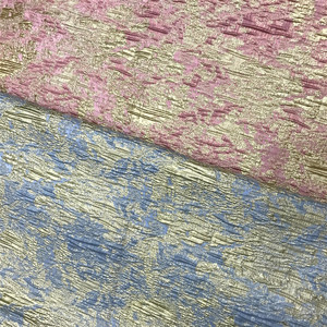 Haut de gamme or <span class=keywords><strong>soie</strong></span> peinture à l'encre en Europe et en amérique vaste ciel printemps été automne Jacquard tissu robe de soirée jupe courte - Product Image 2