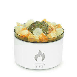 Humidificateur à roche volcanique Yx-1502, diffuseur d'aromathérapie de grande capacité de 700 ml avec lumière LED en forme de flamme pour usage domestique - Product Image 5