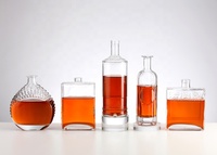 Fabricant de bouteilles en verre transparent pour vodka, whisky, tequila, gin, rhum, spiritueux, liqueurs, 200 ml, 375 ml, 500 ml, 700 ml, 750 ml, 1000 ml