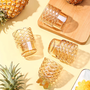Ensemble <span class=keywords><strong>de</strong></span> verres empilables <span class=keywords><strong>de</strong></span> 10 oz, forme ananas et poire, colorés, réutilisables, sans BPA, verres à boire empilables, gobelets à fruits - Product Image 5