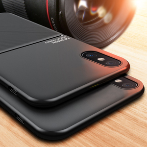 Per <span class=keywords><strong>Apple</strong></span> <span class=keywords><strong>iPhone</strong></span> X XR XS <span class=keywords><strong>11</strong></span> Pro Max <span class=keywords><strong>Cover</strong></span> posteriore Coque linea minimalista pelle Anti-goccia custodia per telefono in diagonale smerigliata antiurto - Product Image 3