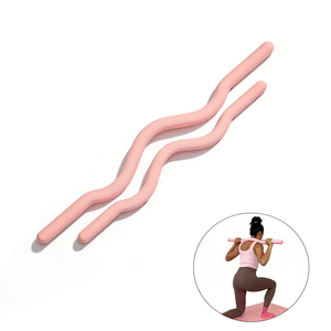 Curl Bar for Out Weight Lifting Bars Pilates Beam for Gym Weight Lifting <b>Strength</b> <b>Training</b> Colorful Silicone Pilates Beam - Product Image 1