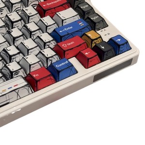 ชุดคีย์แคปคีย์บอร์ดแบบกลไก PBT คลาสสิกเรียบง่าย พร้อมเทคโนโลยีการพิมพ์แบบซับลิเมชั่น  คีย์แคปลายการ์ตูน 136 ปุ่ม  แบบ Cherry แท้ - Product Image 6