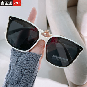 Xsy Large Face Sunglasses 809 Square Style Women Uv400 Protection <b>Grey</b> <b>Frame</b> Pc Material - Product Image 1