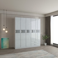 Ensemble de chambre à coucher complet de haute qualité pour la maison ensemble de meubles de chambre à coucher haute brillance reine 1500 mm cadre en bois ensemble de chambre à coucher reine