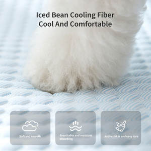 Venta al por mayor de verano PP algodón mascota alfombra fresca auto refrigeración mascota sofá cojín refrigeración camas para mascotas - Product Image 4