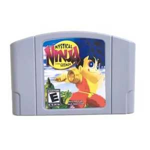 PAL EUR mistik Ninja başrolde Nintendo 64 konsolu için Goemon N64 oyun kartuşu kartı