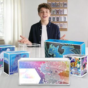 Estuche apilable de acrílico transparente compatible con la caja de colección Prismatic Evolutions Super Premium con tapa magnética - Product Image 4