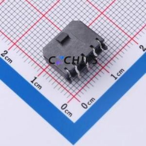 436500303 Wire-to-Board Pin Header Bent Lead Through Hole,P=3mm Connector 1x3P 3mm Right Angle Insert Micro-Fit (MX 3.0) - Product Image 2