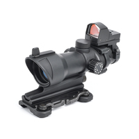 Lunette tactique AIM-O 4X 32 en alliage d'aluminium avec réticule rouge/vert, mini viseur point rouge modèle AO5321, montage QD pour la chasse