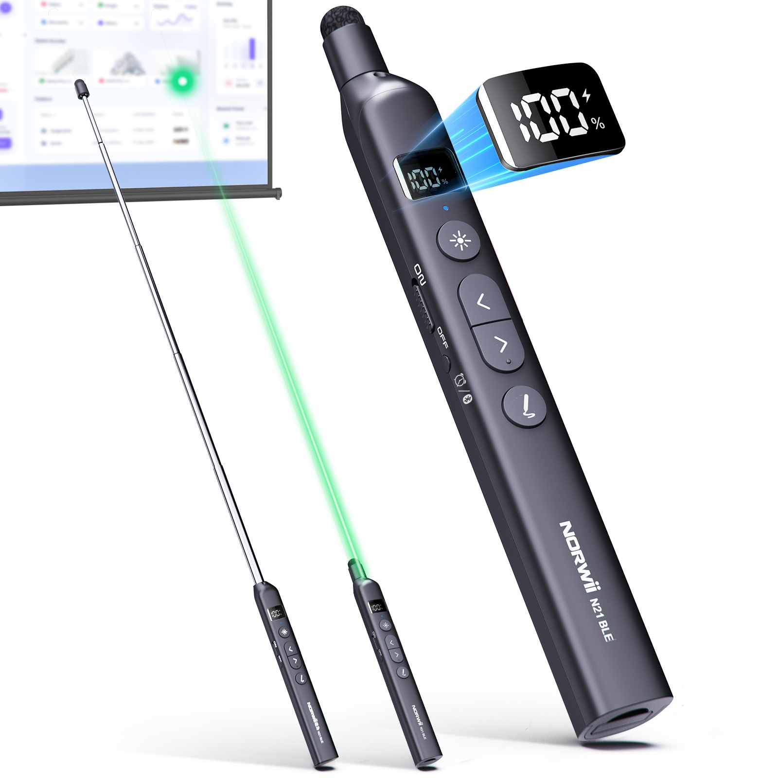 Trending Product <strong>Green</strong> <strong>Lasers</strong> Telescopic <strong>Presentation</strong> <strong>Remote</strong> Portable <strong>Presentation</strong> <strong>Pointer</strong> for Teachers