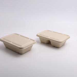 Muestras gratis Compostable Alimentos To-Go Contenedores Desechables Caña de azúcar Bagazo Pulpa <span class=keywords><strong>Take</strong></span> <span class=keywords><strong>Away</strong></span> Food Lunch Box - Product Image 4