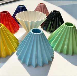 ที่กําหนดเอง Filtro De Cafe เครื่องลายครามเทกว่าเครื่องชงกาแฟอุปกรณ์เสริมเซรามิคนํามาใช้ใหม่ชง <span class=keywords><strong>Origami</strong></span> Dripper กาแฟชุดกรอง - Product Image 2