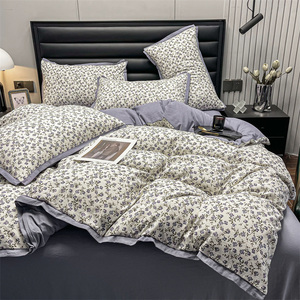 Set di lenzuola in lino naturale 4 pezzi Set di biancheria da letto in bambù consolatore da spiaggia - Product Image 6