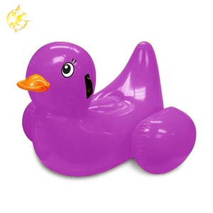 Fun Party Supplies Inflatable Purple Duck Floating Row - Product Image 1