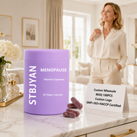 Capsules de Ménopause à Marque Blanche OEM pour les Changements d'Humeur, Équilibre Hormonal, Vitamines, Complément de Ménopause pour Femmes avec Ashwagandha