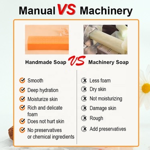 Lkiae miele e avena produttore di sapone quadrato 200G estratto di cera d'api schiuma ravvivare idratare il viso sapone naturale - Product Image 6