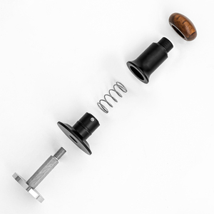 51/53/58mm Solid Wood Handle Tools Stainless Steel Ripple Waffle Base Adjustable Depth Constant Pressure Coffee <b>Tamper</b> - Product Image 3