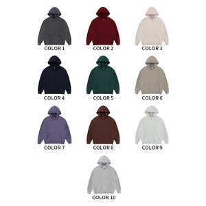 เสื้อฮู้ดดี้ผ้าฝ้าย 100% ขายส่ง พิมพ์โลโก้ตามสั่ง ทรงโอเวอร์ไซส์ ไหล่ตก ผ้าฟลีซหนานุ่ม - Product Image 4