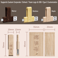 Clé USB en Bois de Bambou Personnalisable avec Logo Pivotant 8 Go 16 Go 32 Go 64 Go 128 Go Vente en Gros Promotionnelle Cadeau d'Entreprise OEM