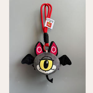 Mini portachiavi in peluche personalizzato piccolo gioco di Design speciale ricamato peluche peluche simpatico coniglietto - Product Image 6