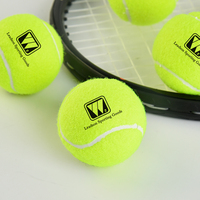 Balle d'entraînement de tennis de conception personnalisée de haute qualité Logo en caoutchouc à haute élasticité imprimé