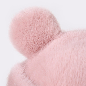 Chapeau en fourrure synthétique à oreilles d'ours pour enfants <span class=keywords><strong>de</strong></span> 7 à 15 ans, épais, doux, chaud, pour un usage quotidien, des fêtes, des voyages - Product Image 6
