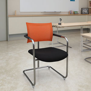 Muebles escolares modernos y duraderos, silla para estudiantes, asiento acolchado ajustable, pasamanos de acero inoxidable, diseño delicado, plástico AHL - Product Image 1