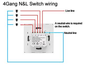 2026 저가형 스마트 쿠이이 WiFi 1/2/3/4 갱 벽 스위치 알렉사 음성 제어 구글 어시스턴트 제어 스마트 홈 시스템 알렉사 - Product Image 6