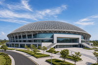 Estructura de Techo para Estadio de Gran Envergadura con Armazón Espacial de Acero Esférico, Prefabricada para Gimnasios y Pabellones Deportivos