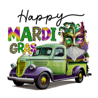 Vente en gros de haute qualité DTF Print Happy Mardi Gras Transfer Design