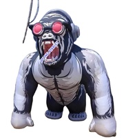 Chimpanzé gonflable de grande taille fait sur commande pour l'événement extérieur, gorille gonflable pour la publicité