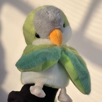 Boneka Tangan Burung Beo, Boneka Tangan Ventriloquist Lembut, Boneka Burung Hantu Merak Toucan untuk Hadiah Anak Perempuan Kecil